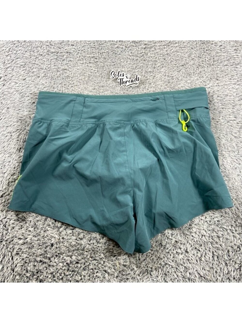 Adidas Adizero Archive 2" Running Gel Short Size Medium Men Teal JV9309 - Picture 7 of 9